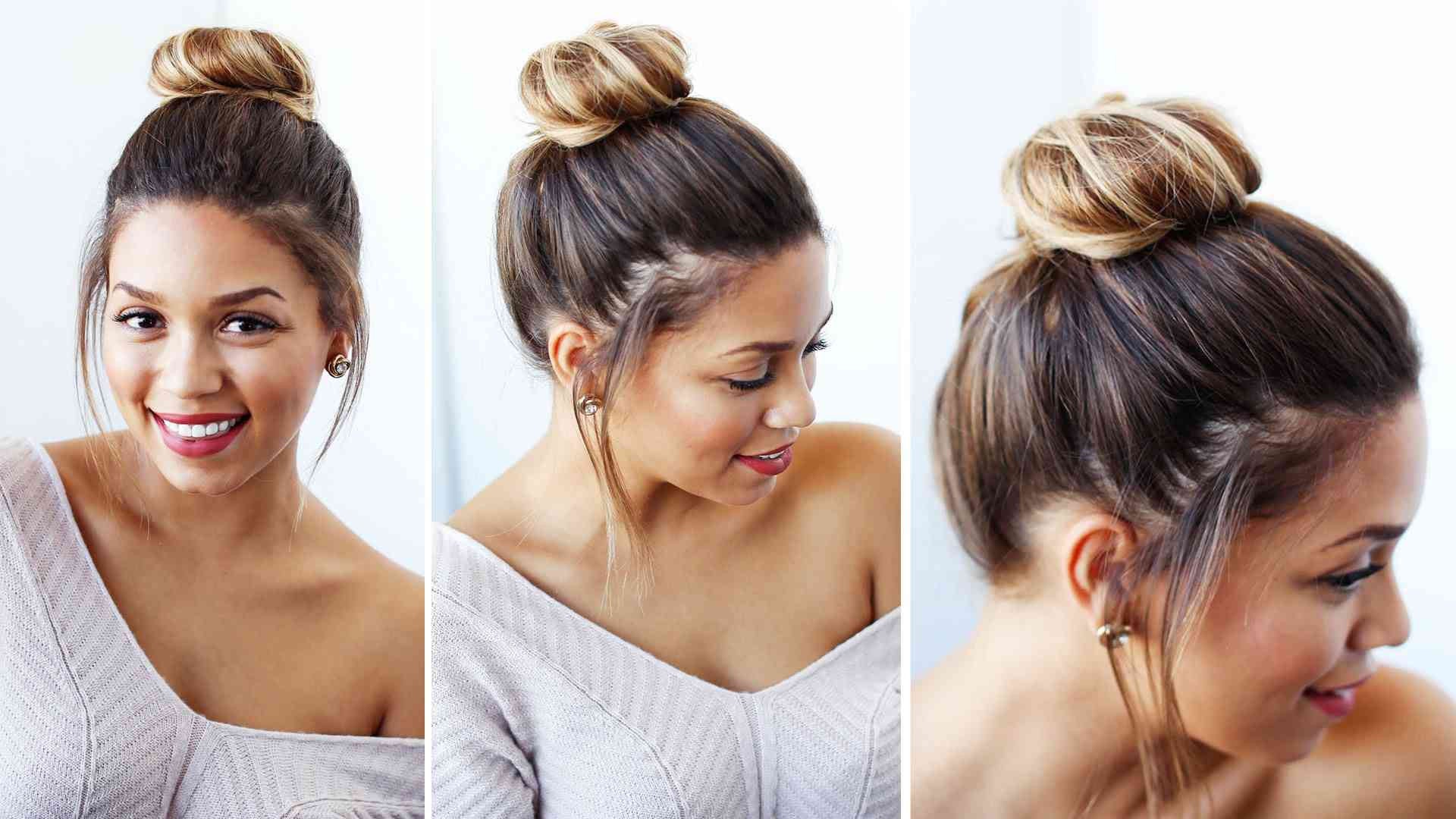 40 Quick and Easy Short Hair Buns to Try  Short hair styles easy Short  hair bun Thick hair styles