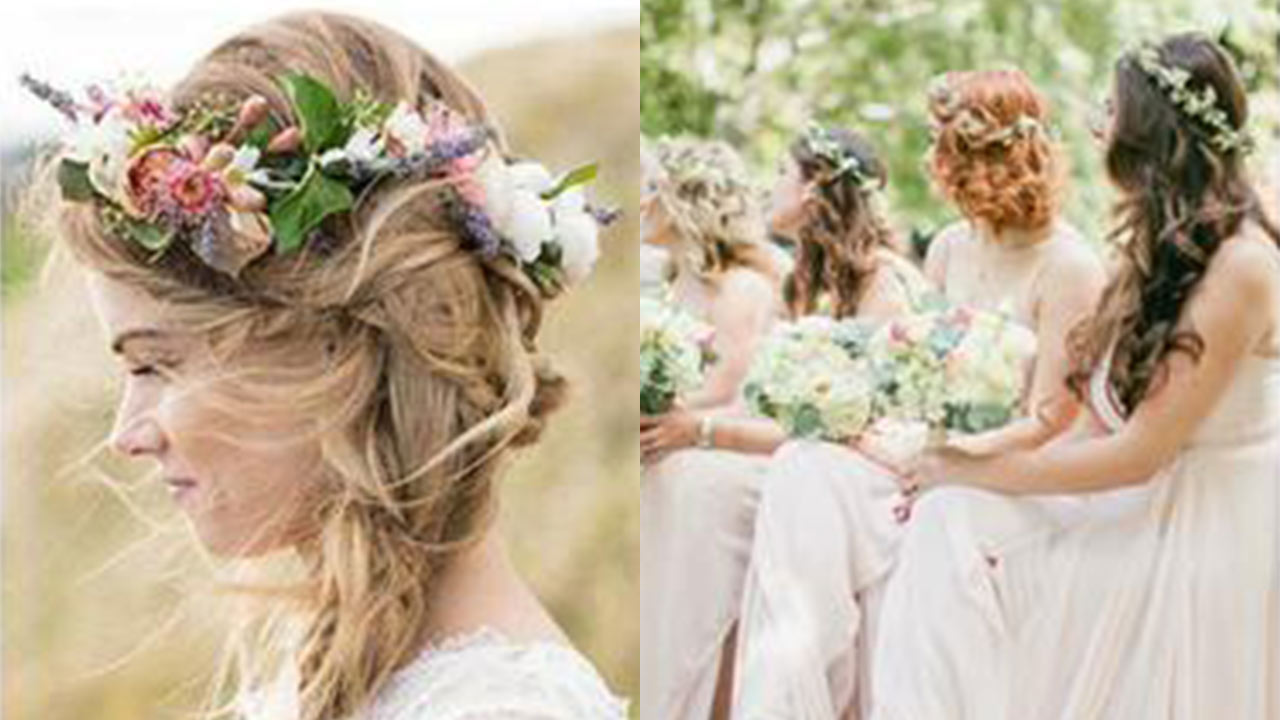 maid of honor hair piece