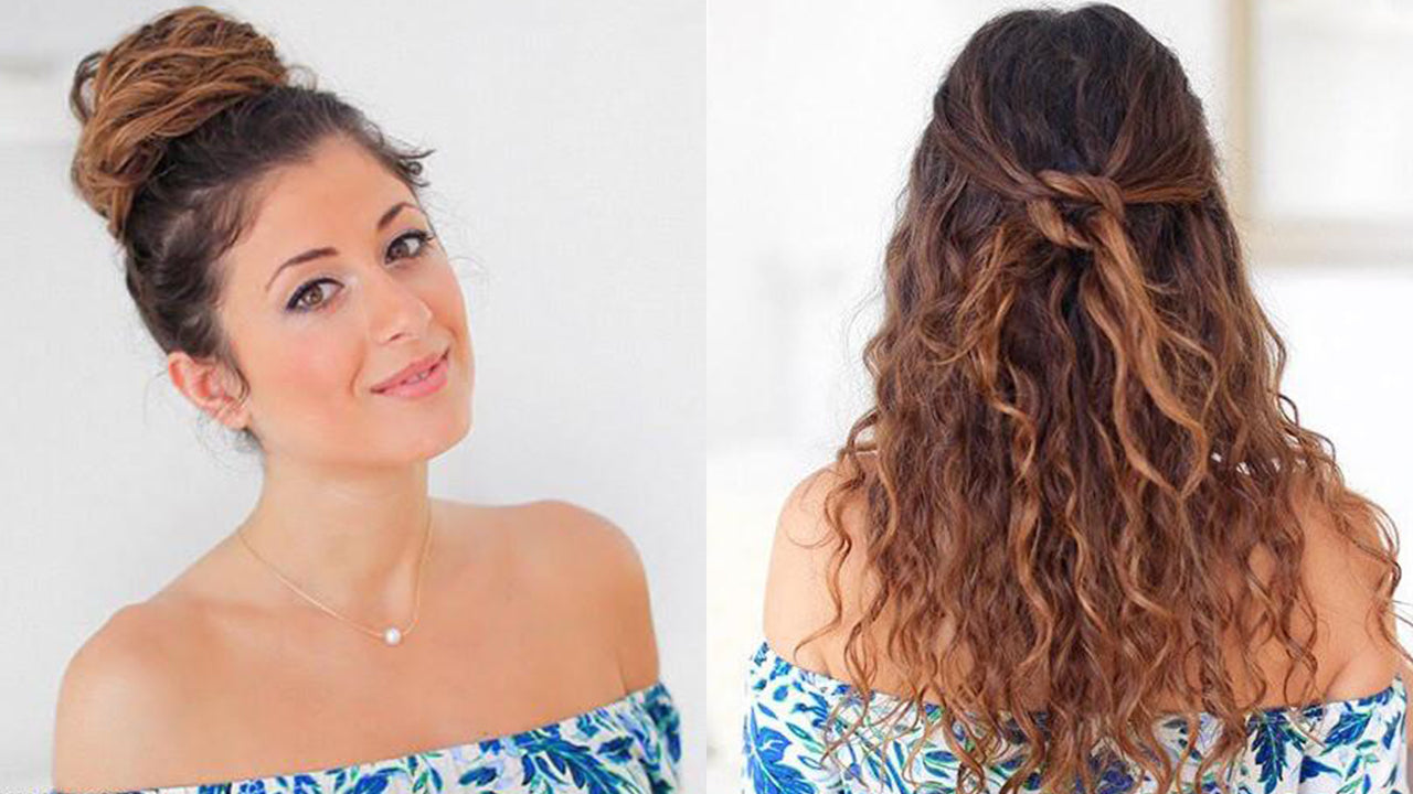 Heatless and Easy Hairstyles For Frizzy or Wavy Hair  YouTube