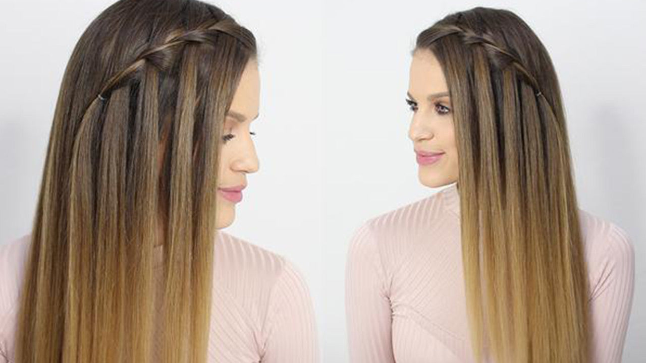 How To Waterfall Braid Your Own Hair  With Step by Step Video  Everyday  Hair inspiration