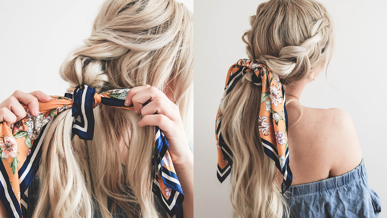 Try These Easy Hairstyles With A Scarf For A Pretty Girl Look  HerZindagi