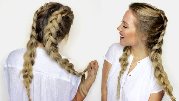 How to do Double Dutch Braids with Extensions - Luxy Hair