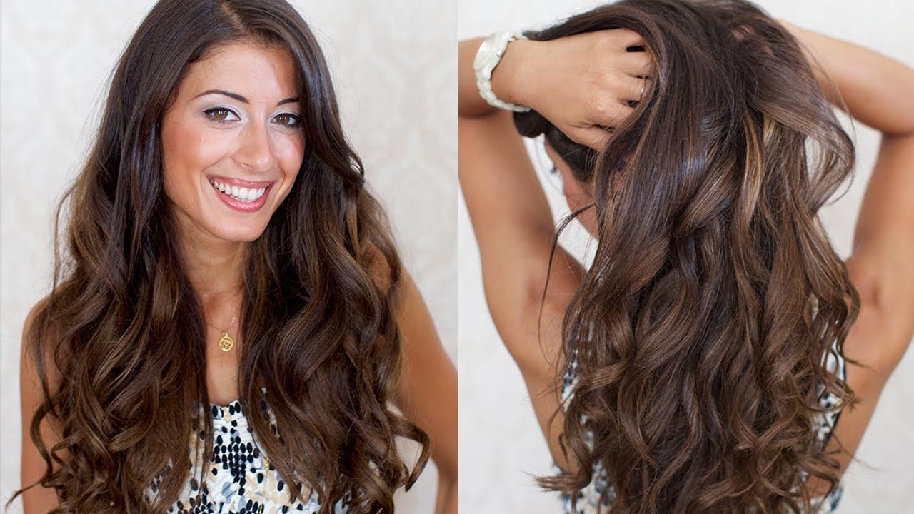 Big Voluminous Curls Hair Tutorial 