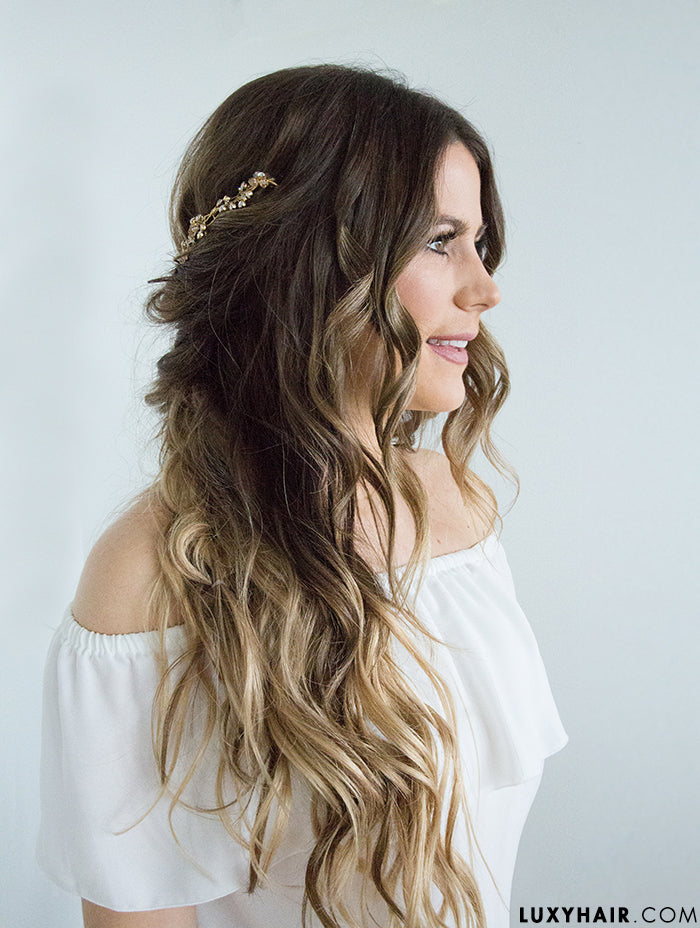 hair extensions wedding