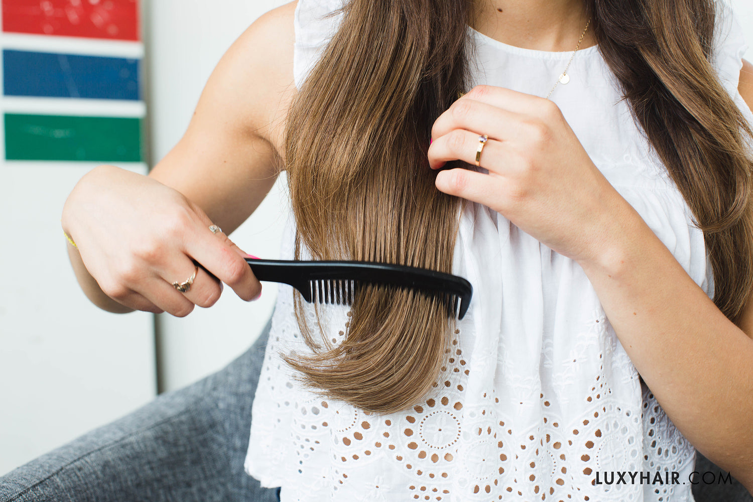 tip: brush from the bottom and work your way up!