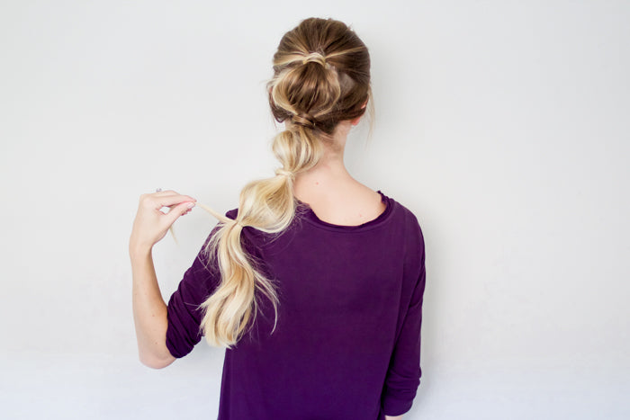 Bubble Ponytail Hair Tutorial with Luxy Hair Extensions by Erin Howards