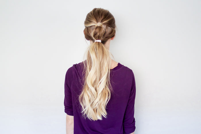 Bubble Ponytail Hair Tutorial with Luxy Hair Extensions by Erin Howards