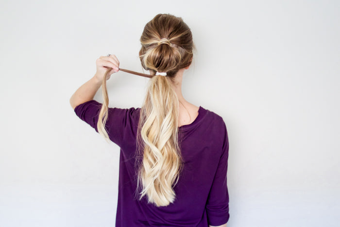 How To: Easy Bubble Ponytail Hairstyle – Luxy Hair