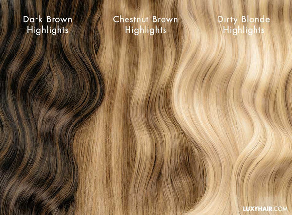 20 Seamless Dirty Blonde Highlights Clip Ins 20 180g