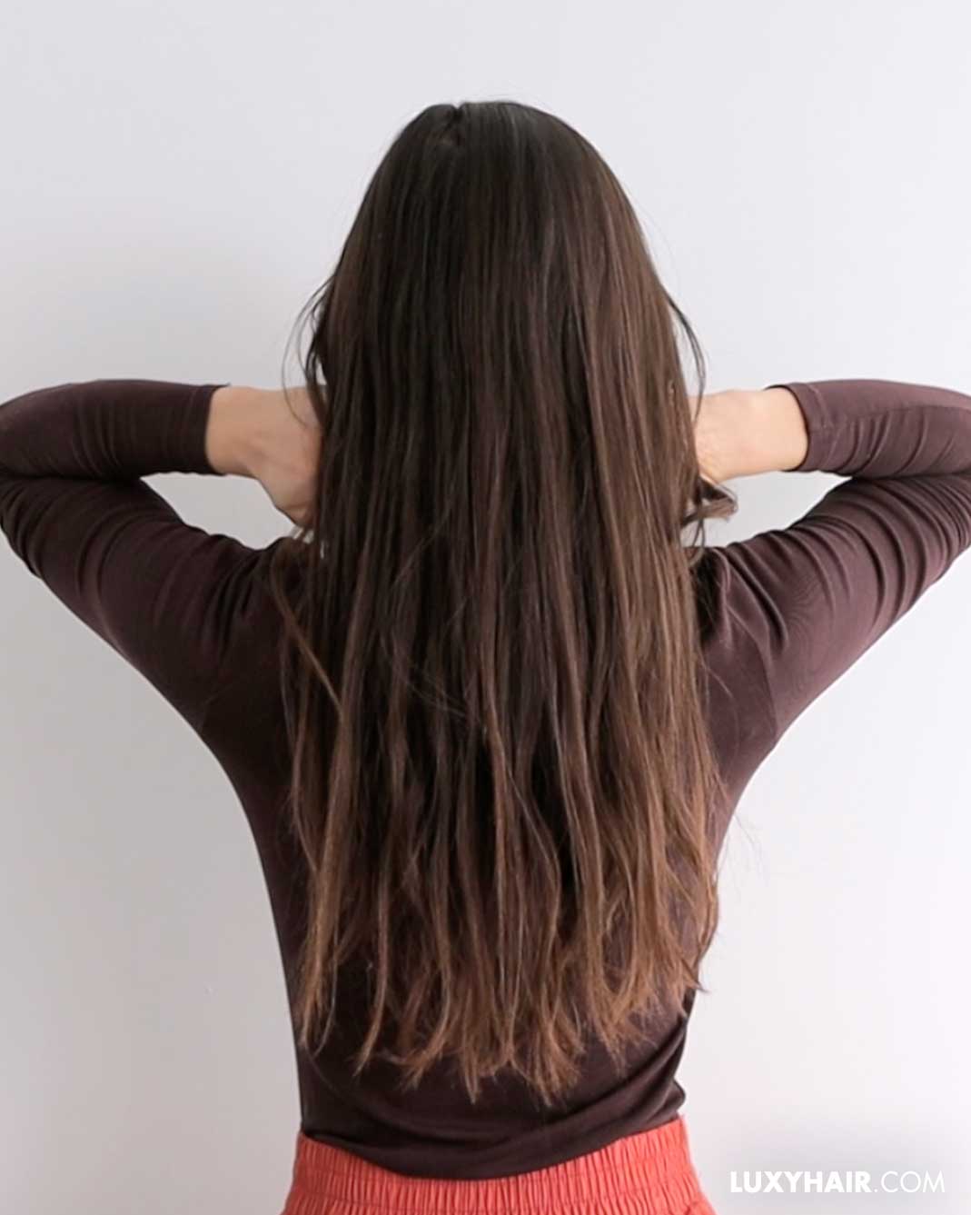 Long wavy hair