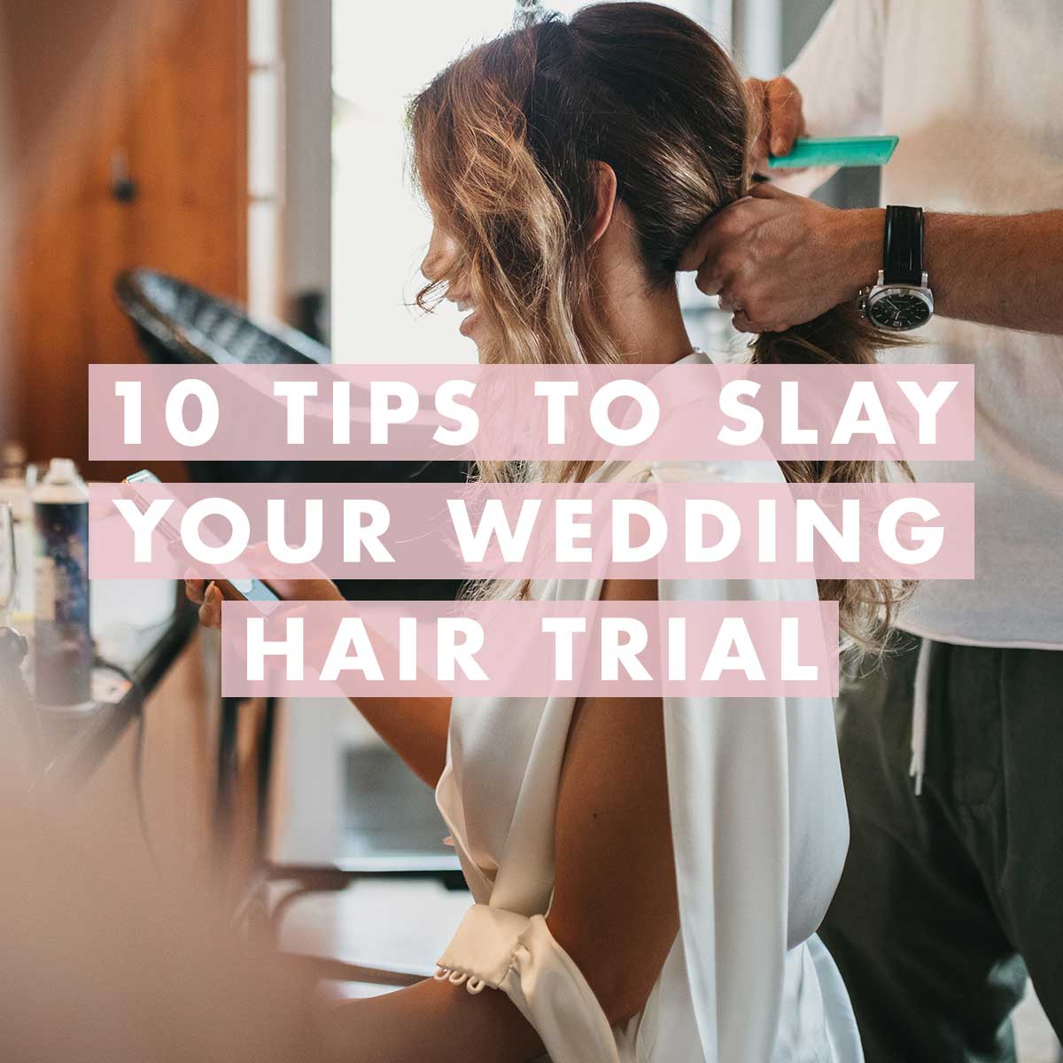 Wedding hair trial