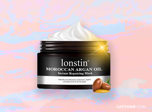lonstin Hair Mask, Argan Oil Hair Mask Deep Conditioner Sulfate Free Treatment