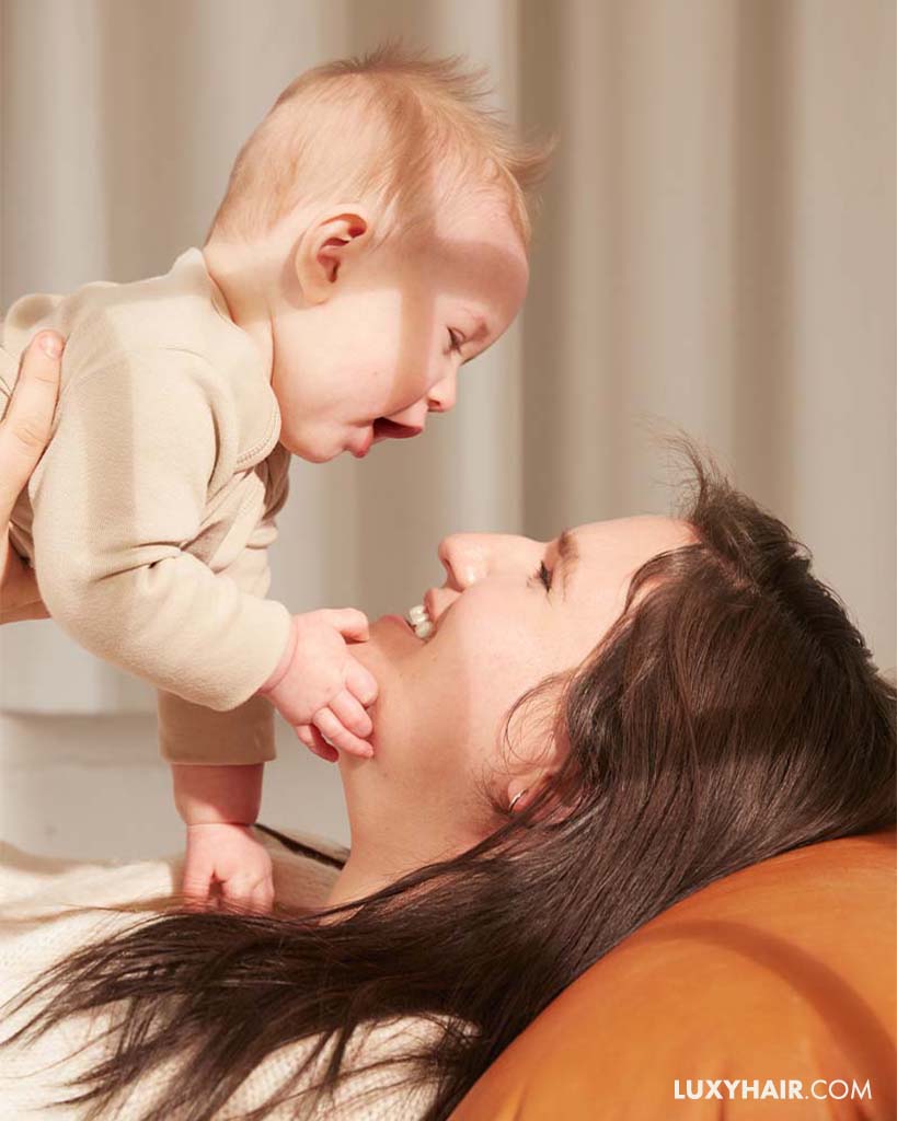 postpartum hair loss extensions