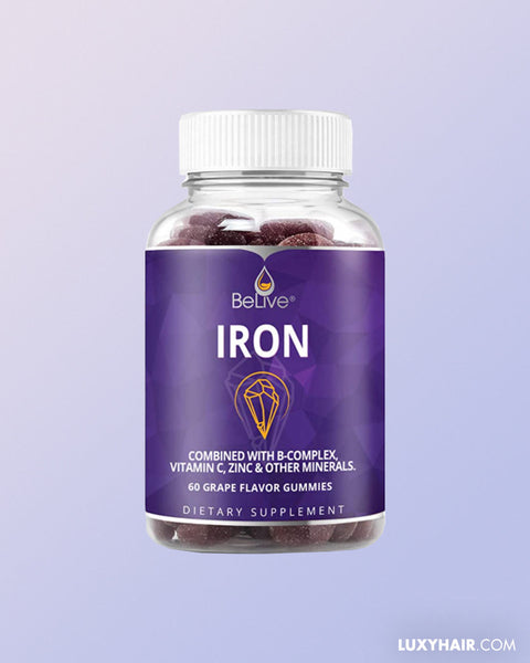 Iron Gummies Supplement with Vitamin C, A, 