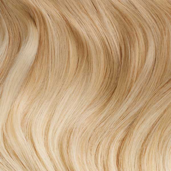 Volumizer Weft Seamless Clip In Hair Extensions Blonde Balayage