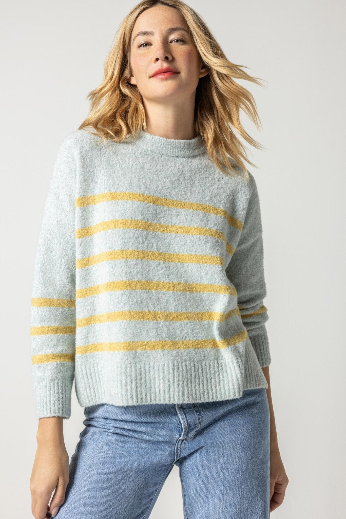 Lilla P - Oversized Ribbed Turtleneck Sweater: Coconut – Shorely