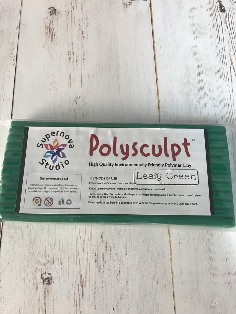 Leafy Green Polysculpt™ Polymer Clay - 250g