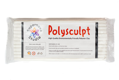 Ice White Polysculpt™ Polymer Clay - 250g, Supernova Studio