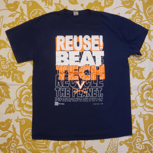 One of a Kind (Men's L) REUSE! Beat Tech Virginia T-Shirt