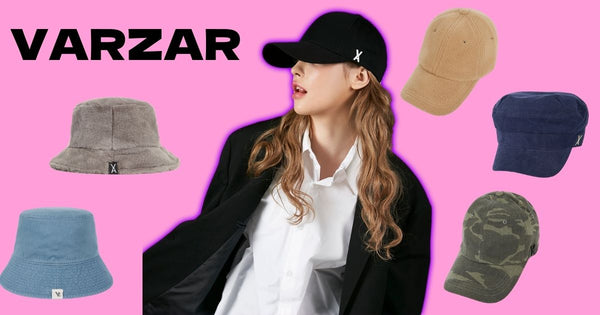 VARZAR Bucket Hat Monogram Logo Towel Bucket Hat Black