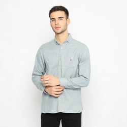 MON AKITA - Inoue Men Long Sleeve Shirt Grey