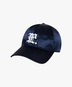 GOTHIC SATIN 6PANEL CAP navy