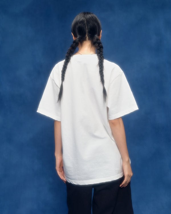 パッチオーバーフィットTシャツ / WHITE