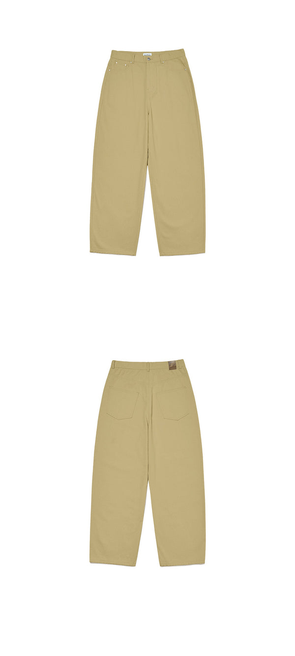 Standard Cotton Pants-Beige