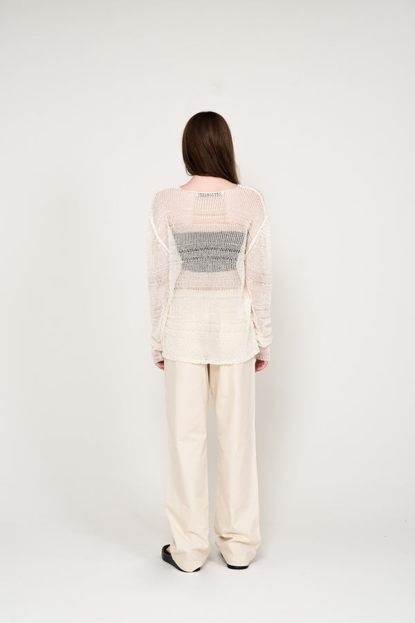 PULLOVER NET KNIT (WHITE)