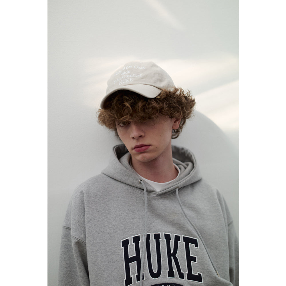 HUKE Logo Grey Hood-T