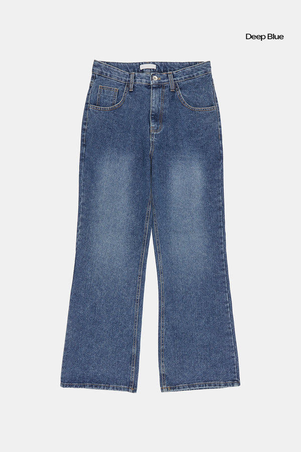 Classic semi bootcut denim pants