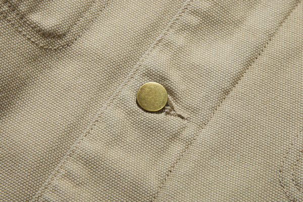 Vintage Washed Work Jacket (Beige)