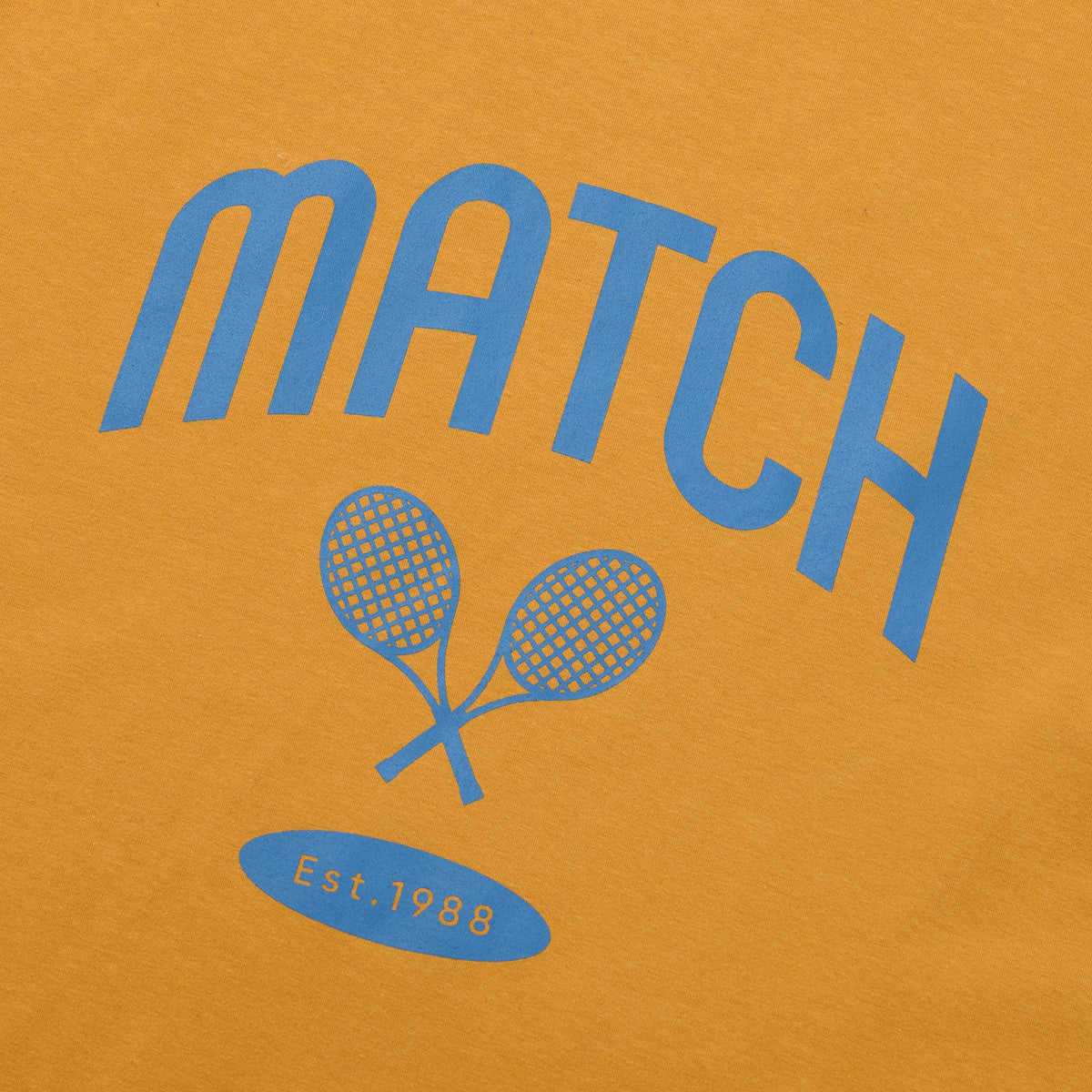 TENNIS MATCH T-SHIRT - RUST ORANGE