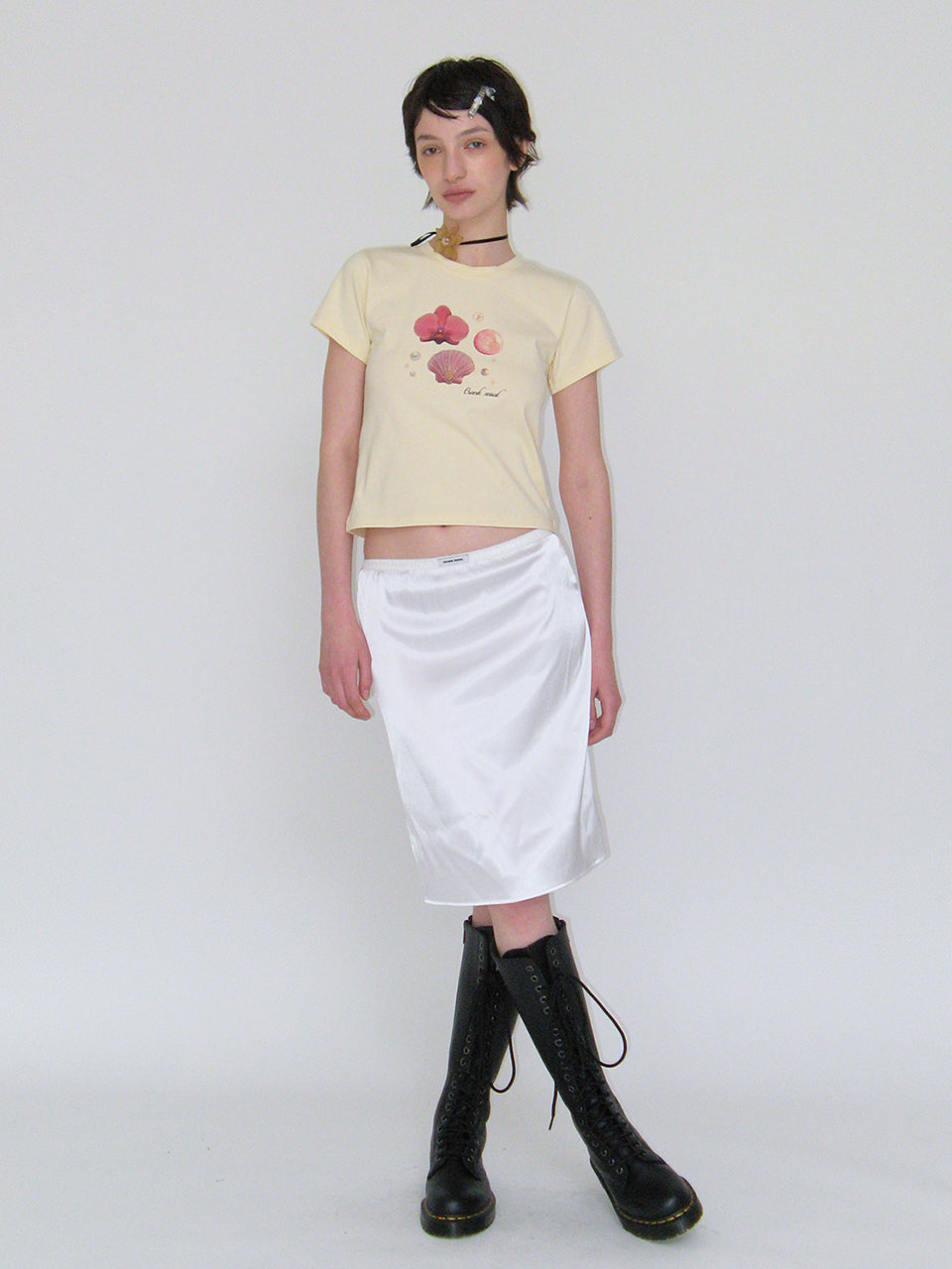 SHELL PRINTING TOP_YELLOW