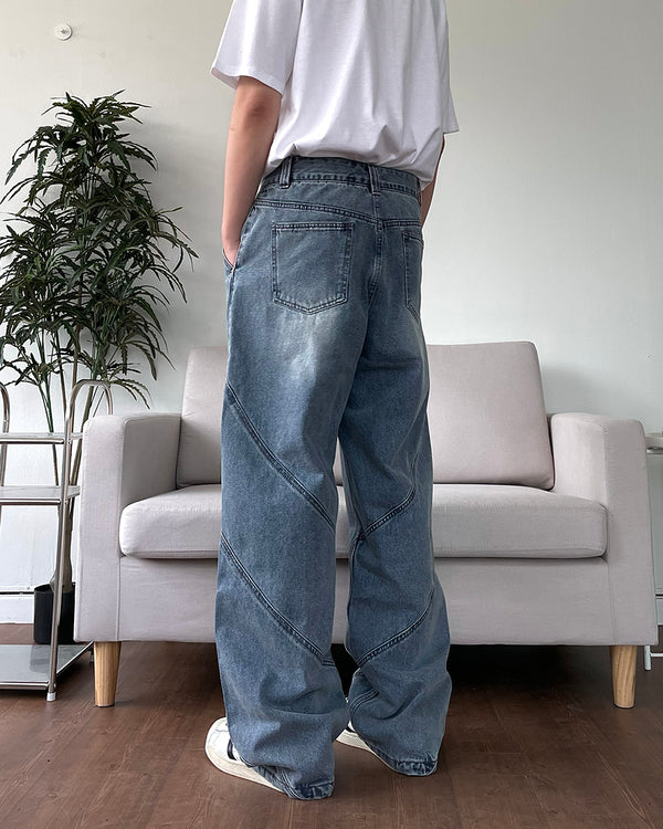 Twist Line Denim Pants