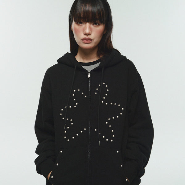 ITZ STAR STUD HOODIE ZIP-UP