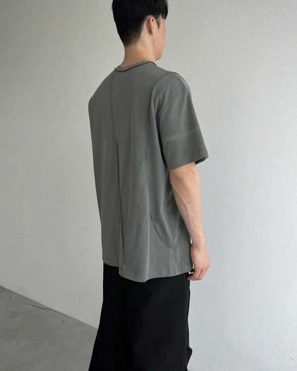 Reverse incision short sleeve(3colors)