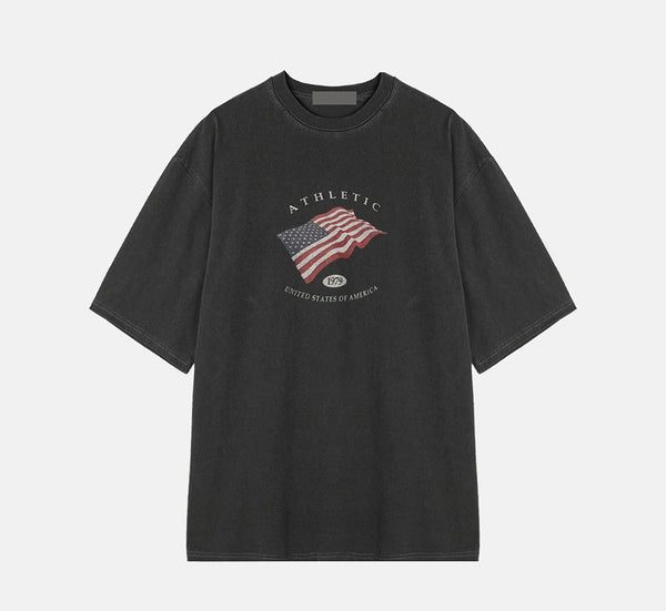 ASCLO Flag Vintage Short Sleeve T Shirt (3color)