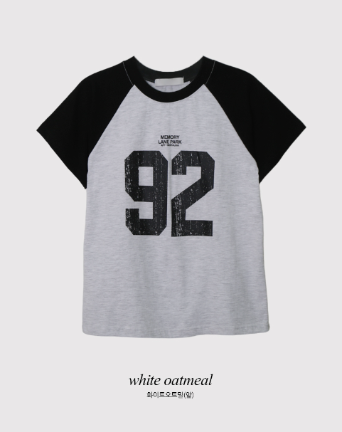 Sporty Raglan Color Short Sleeve T-shirt (4color)