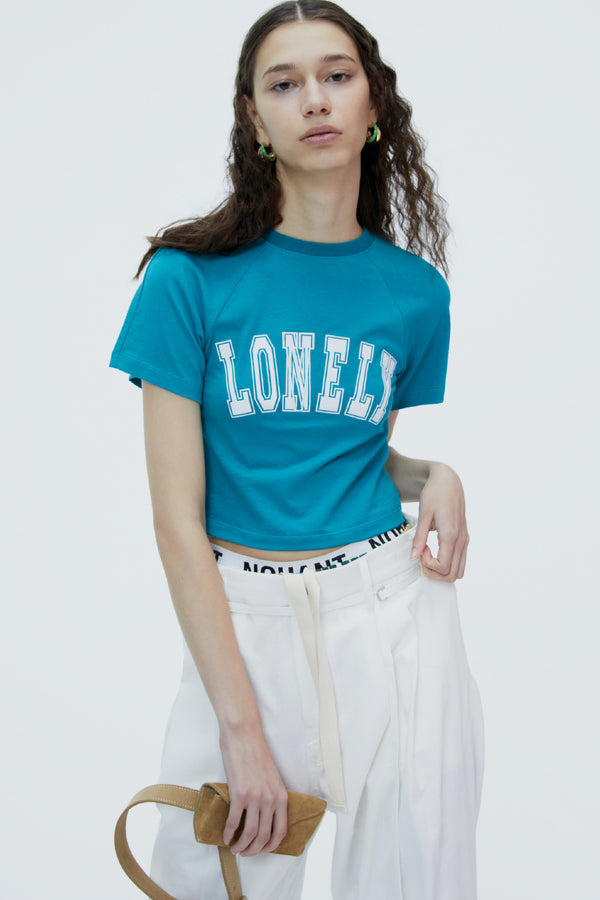 LONELY/LOVELY BABY T SHIRT RESORT-TEEL GREEN