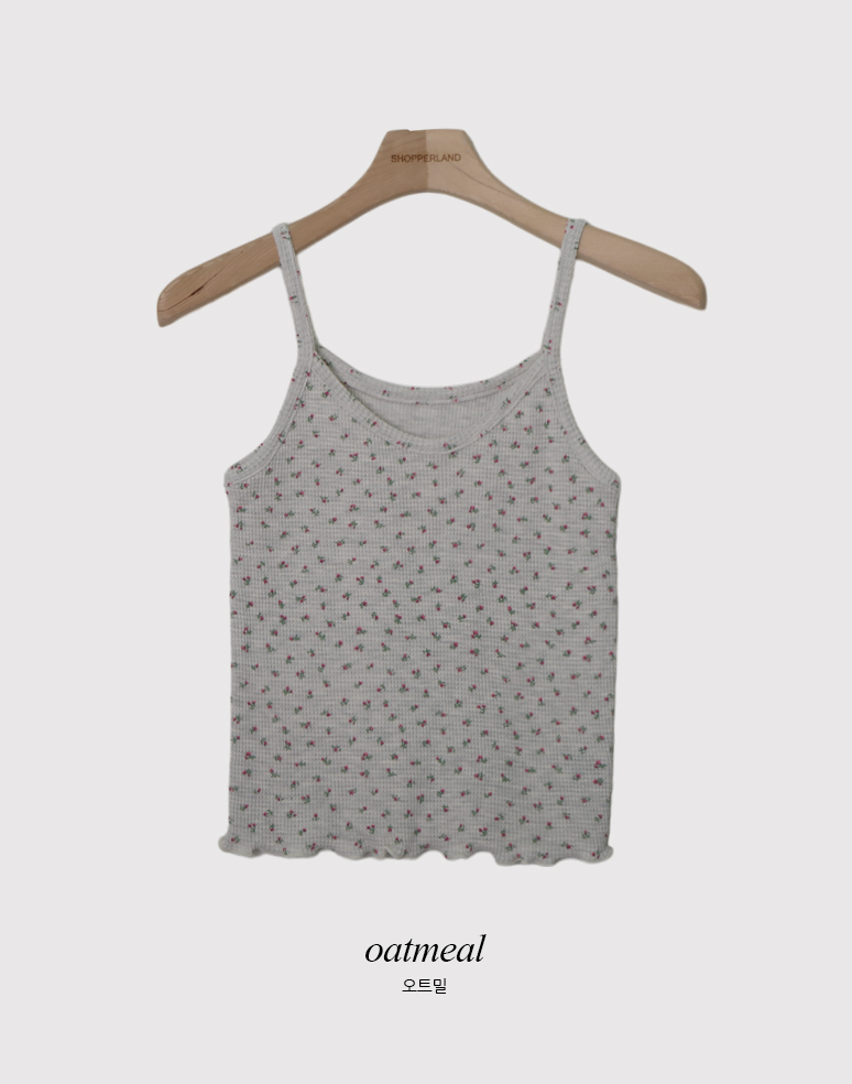 WB Summer Floral Waffle Sleeveless (3color)