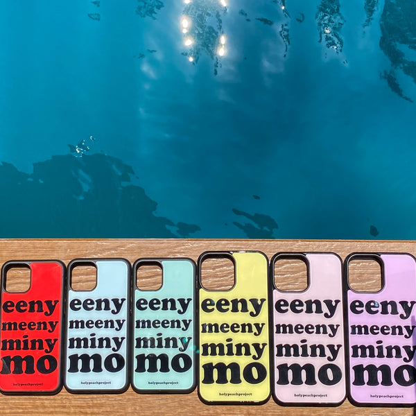 [MADE] eeny meeny miny mo Glass Bumper iPhone Case - Marshmallow Purple Color