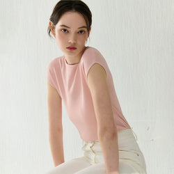 CAP SLEEVE KNIT PINK