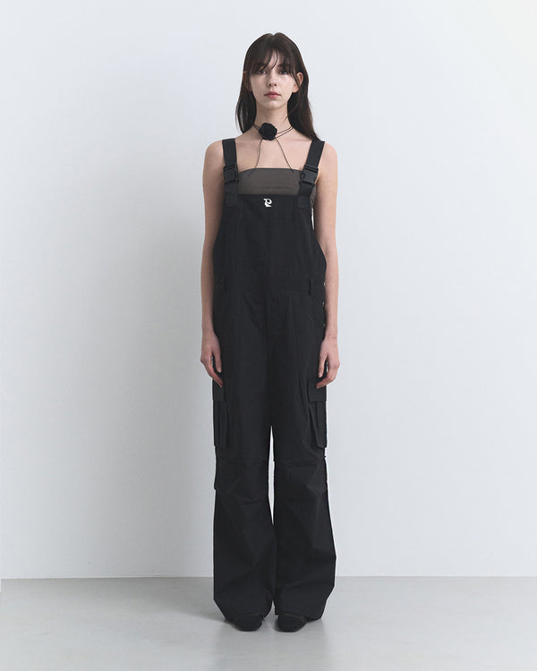 CARGO JUMP SUIT, BLACK