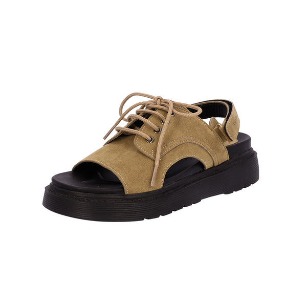 Freya Lace-Up Velcro Sandal_S0545 (5Colors)