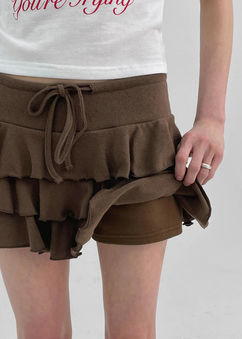 [MADE] Billet Tiered Mini Skirt Pants