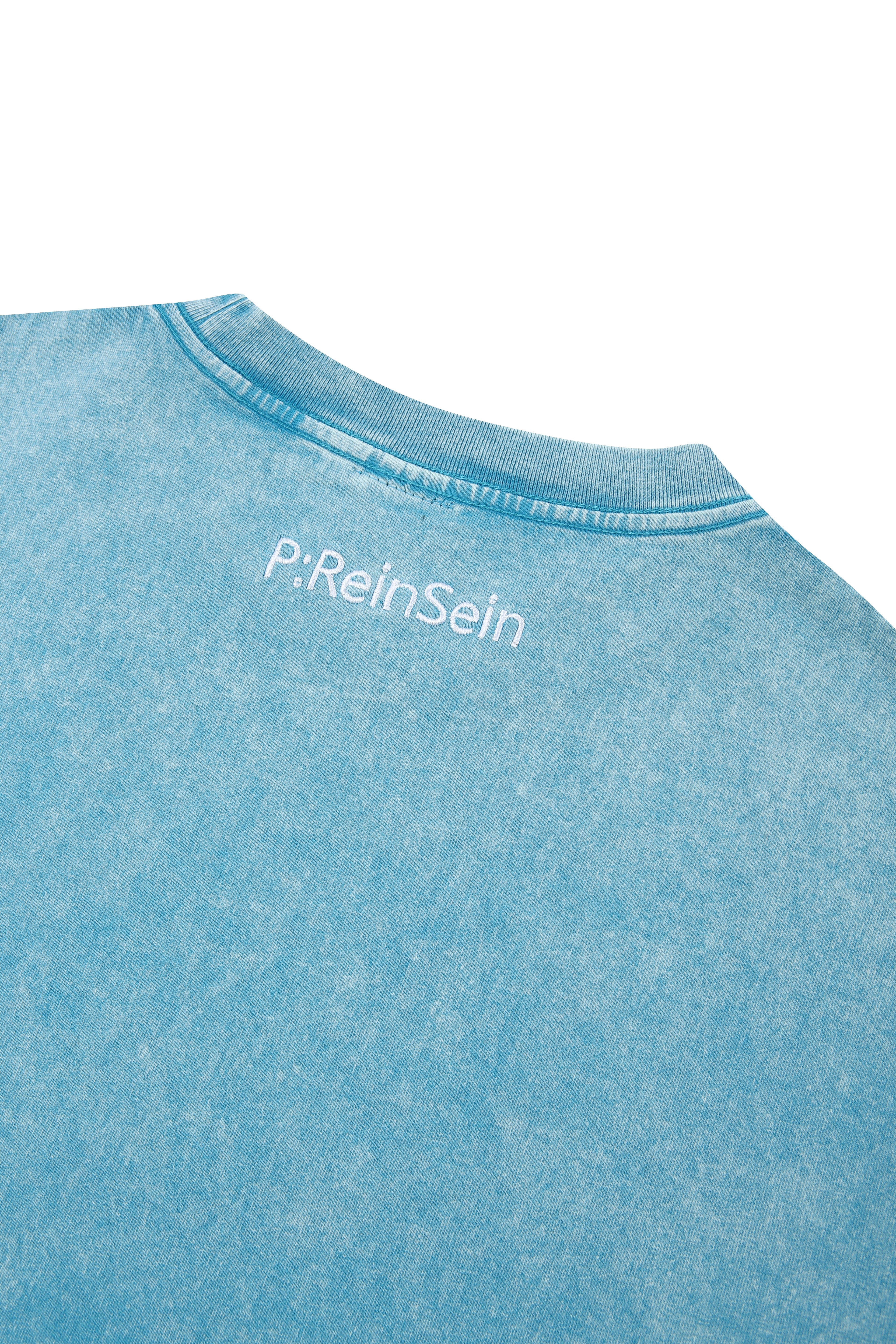 Blue Pigment Long Sleeve T-shirt