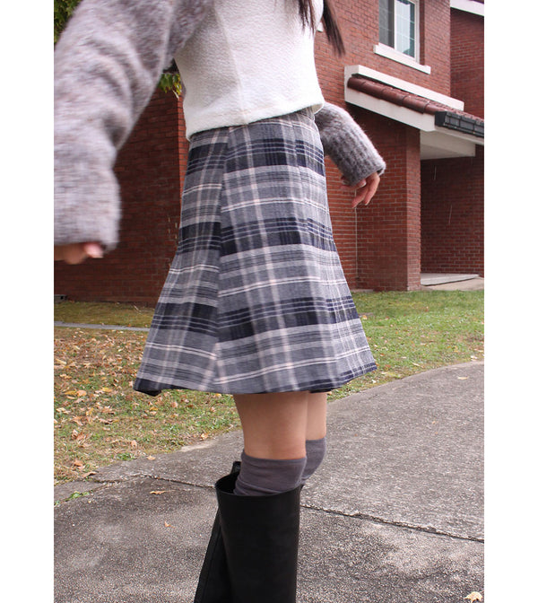 FRENCH CHECK SKIRT