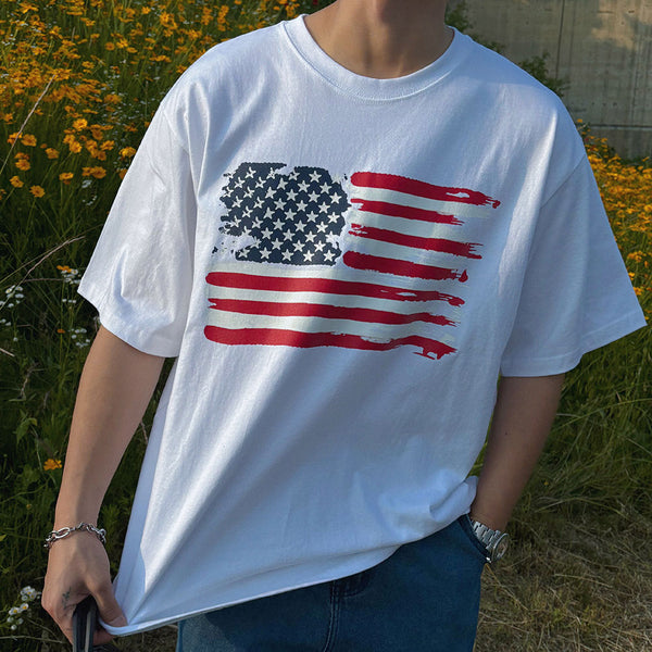 ASCLO Stars And Stripes Box Short Sleeve T Shirt (3color)