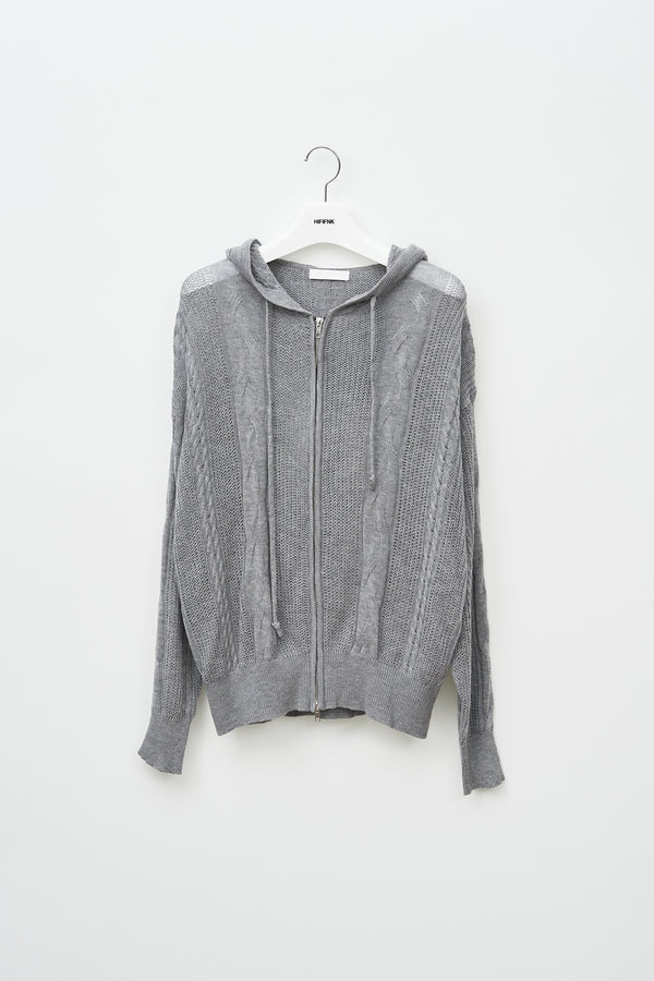 Parson Knitted Zip Hoodie (4color)